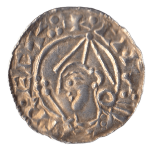 1016-1035 KING CNUT WOLFWINE OF LONDON SILVER PENNY - Hammered Coins - Cambridgeshire Coins