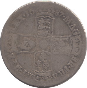 1687 HALFCROWN ( FINE ) - Halfcrown - Cambridgeshire Coins