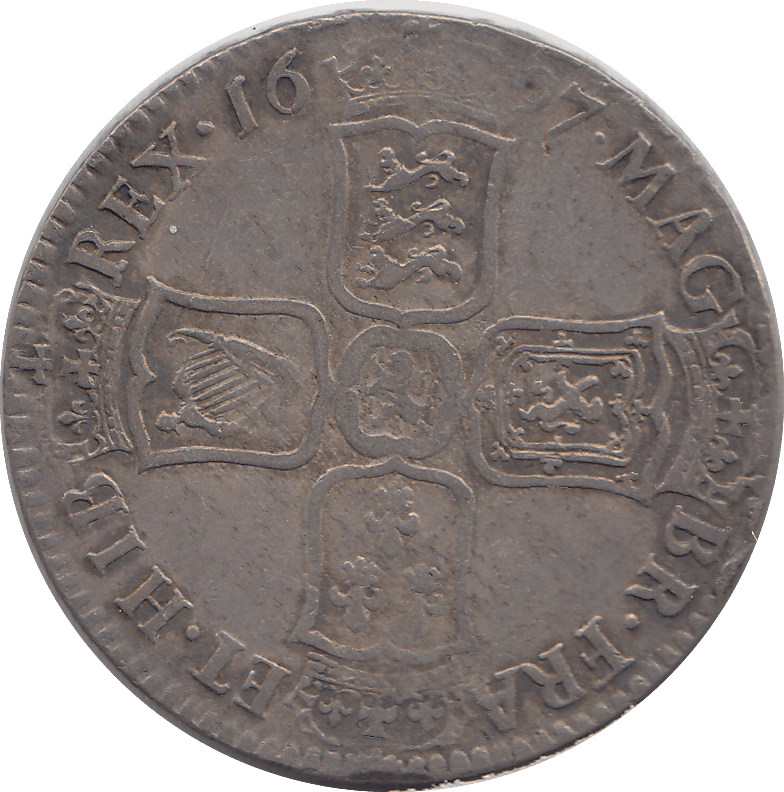 1697 HALFCROWN ( GF ) - Halfcrown - Cambridgeshire Coins
