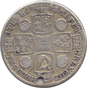 1743 SHILLING ( GF ) HOLED - Shilling - Cambridgeshire Coins