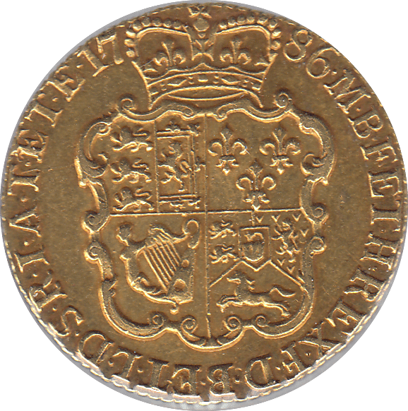 1786 GOLD ONE GUINEA ( EF ) - Guineas - Cambridgeshire Coins