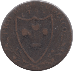 1793 FARTHING TOKEN NORTH WALES - FARTHING TOKEN - Cambridgeshire Coins