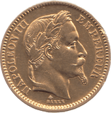 1864 GOLD 20 FRANCS FRANCE A PARIS MINT - Gold World Coins - Cambridgeshire Coins