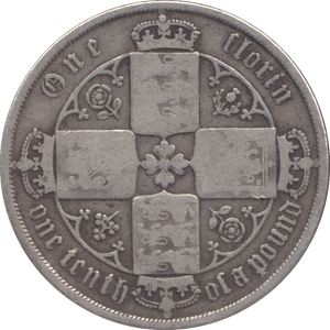 1873 FLORIN ( FINE ) DIE 38 - FLORIN - Cambridgeshire Coins