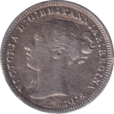 1876 THREEPENCE ( VF ) - Three Half Pence - Cambridgeshire Coins