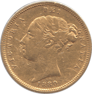 1880 GOLD HALF SOVEREIGN ( GVF ) - Half Sovereign - Cambridgeshire Coins