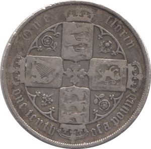 1881 FLORIN ( FINE ) - FLORIN - Cambridgeshire Coins