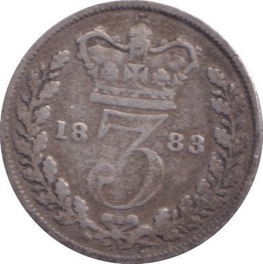 1883 THREEPENCE ( FINE ) - Threepence - Cambridgeshire Coins
