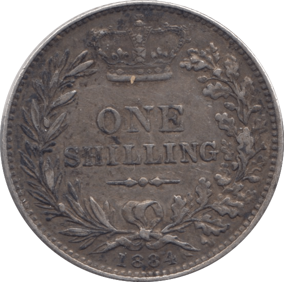 1884 SHILLING ( GVF ) - Shilling - Cambridgeshire Coins