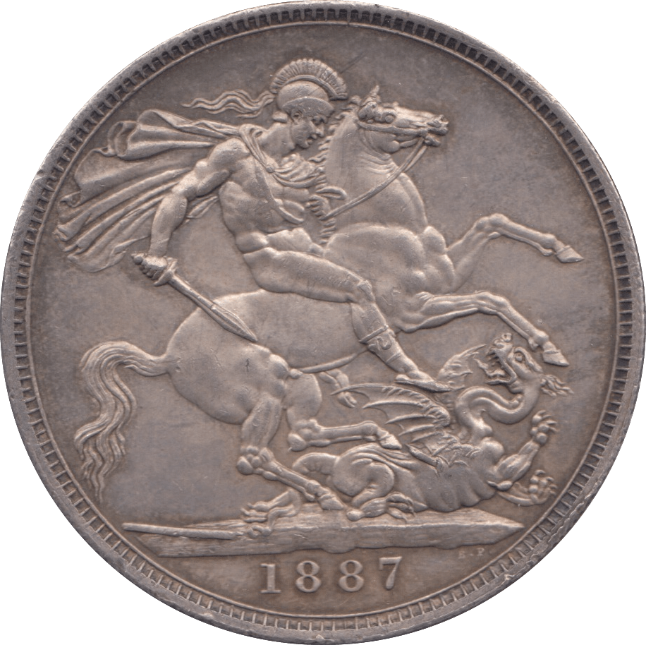 1887 CROWN ( AUNC ) - Crown - Cambridgeshire Coins