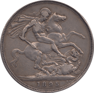 1895 CROWN ( GF ) LXI - CROWN - Cambridgeshire Coins
