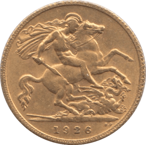1926 GOLD HALF SOVEREIGN ( AUNC ) SOUTH AFRICA - Half Sovereign - Cambridgeshire Coins