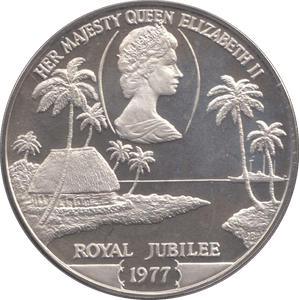 1977 SILVER PROOF ONE DOLLAR SAMOA - SILVER WORLD COINS - Cambridgeshire Coins
