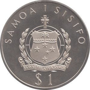 1977 SILVER PROOF ONE DOLLAR SAMOA - SILVER WORLD COINS - Cambridgeshire Coins