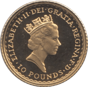 1996 GOLD £10 1/10TH OUNCE BRITANNIA COIN ( PROOF ) - GOLD BRITANNIAS - Cambridgeshire Coins