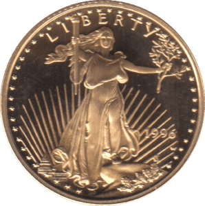 1996 GOLD FIVE DOLLARS USA - Gold World Coins - Cambridgeshire Coins