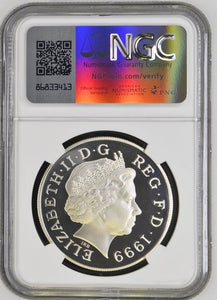 1999 SILVER PROOF £5 PRINCESS DIANA ( NGC ) PF68 ULTRA CAMEO - NGC SILVER COINS - Cambridgeshire Coins