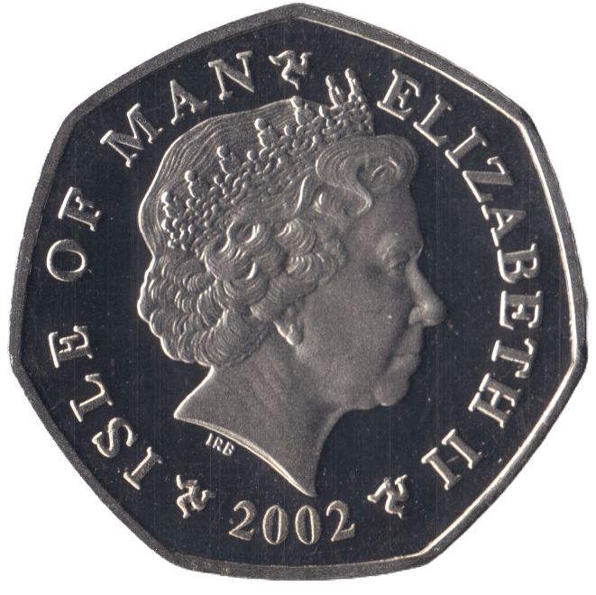 2002 CHRISTMAS 50P SCROOGE ISLE OF MAN ( PROOF ) 'BB' - 50P CHRISTMAS COINS - Cambridgeshire Coins