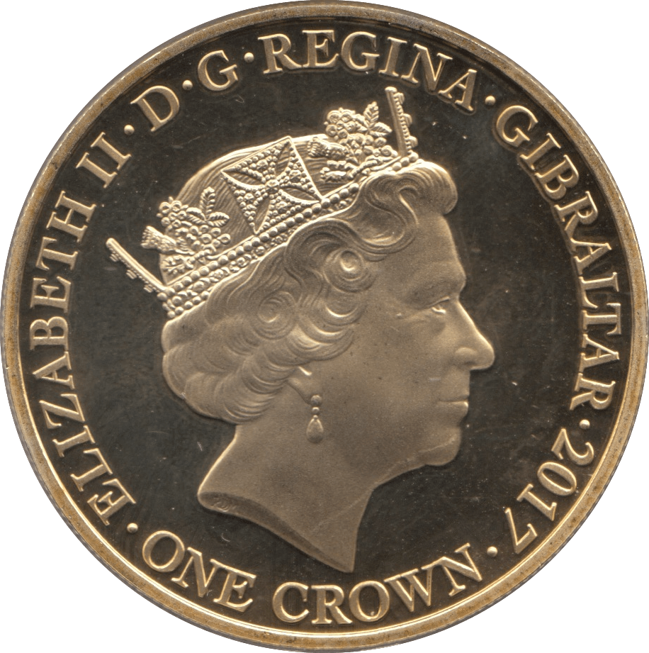 2017 ELIZABETH AND PHILIP 70TH ANNIVERSARY CROWN COIN F111 CROWN