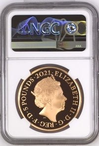 2021 GOLD £5 ROYAL ALBERT HALL ( NGC ) PF 70 ULTRA CAMEO - NGC GOLD COINS - Cambridgeshire Coins