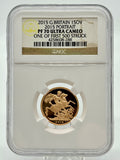 2015 GOLD SOVEREIGN (NGC) PF70 ULTRA CAMEO ONE OF FIRST 500 STRUCK 2015 PORTRAIT