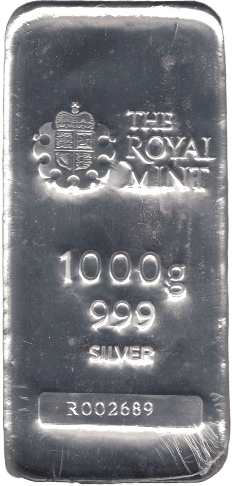 1 KILO ROYAL MINT CAST SILVER BAR 999.0 SILVER BULLION - SILVER BARS - Cambridgeshire Coins