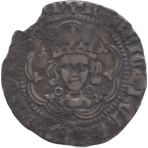 1422 - 1461 HENRY VI SILVER HALF GROAT CALAIS MINT - Hammered Coins - Cambridgeshire Coins