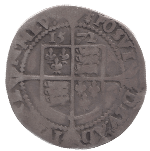 1572 SILVER SIXPENCE ELIZABETH 1ST - Hammered Coins - Cambridgeshire Coins