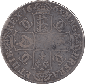 1663 CROWN ( GF ) NO ROSES - CROWN - Cambridgeshire Coins