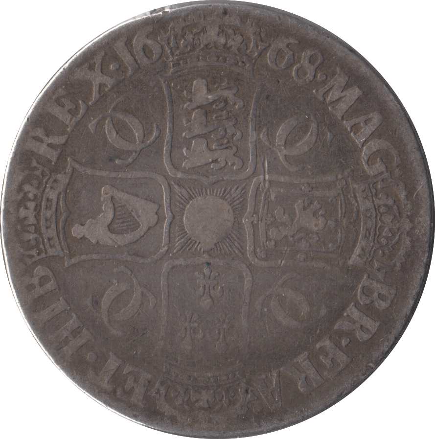 1668 CROWN ( FINE ) - Crown - Cambridgeshire Coins