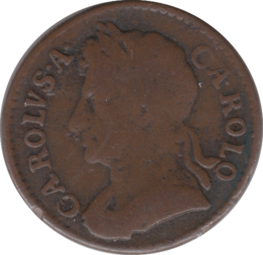 1674 FARTHING ( FINE ) 3 - Farthing - Cambridgeshire Coins