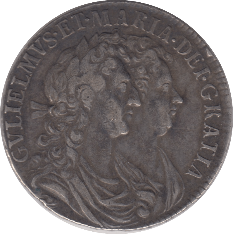 1689 HALFCROWN ( GVF ) 2 - Halfcrown - Cambridgeshire Coins