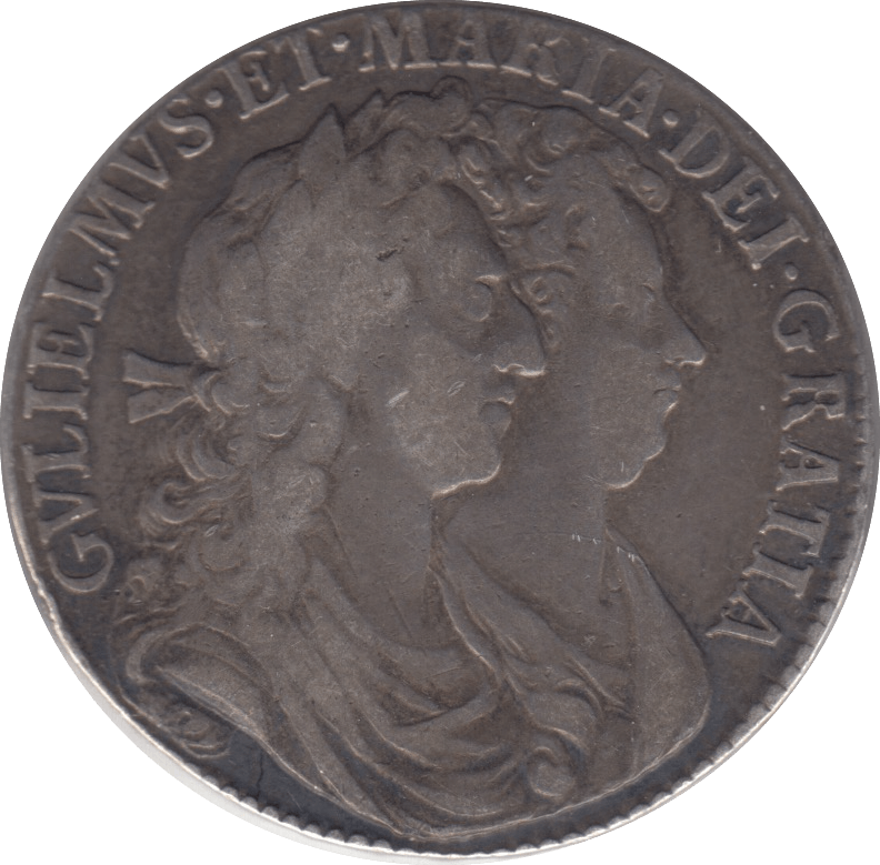 1689 HALFCROWN ( VF ) 4 - Halfcrown - Cambridgeshire Coins