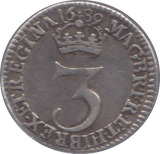 1689 MAUNDY THREEPENCE ( VF ) - Maundy Coins - Cambridgeshire Coins