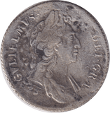 1696 SHILLING ( FINE ) - Halfpenny - Cambridgeshire Coins
