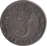 1700 MAUNDY THREEPENCE ( VF ) - MAUNDY FOURPENCE - Cambridgeshire Coins