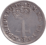 1713 MAUNDY FOURPENCE ( GF ) - Maundy Coins - Cambridgeshire Coins