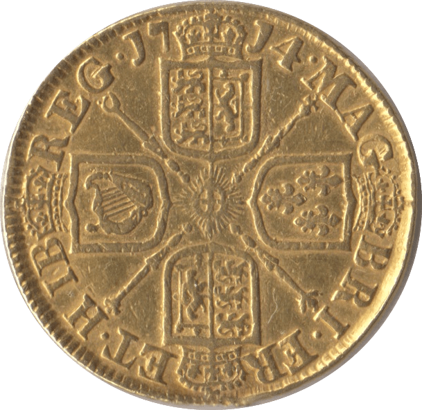 1714 GOLD ONE GUINEA ( VF ) QUEEN ANNE - Guineas - Cambridgeshire Coins