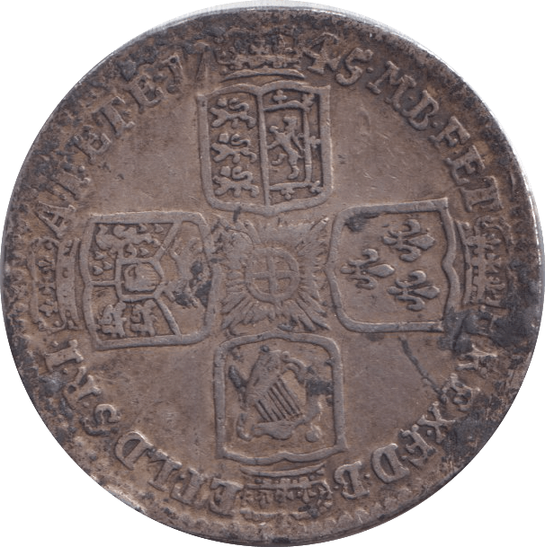 1745 SHILLING ( FINE ) - Shilling - Cambridgeshire Coins