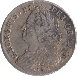 1745 SIXPENCE ( VF ) LIMA - Sixpence - Cambridgeshire Coins