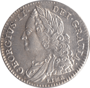 1746 SIXPENCE ( AUNC ) LIMA - Sixpence - Cambridgeshire Coins
