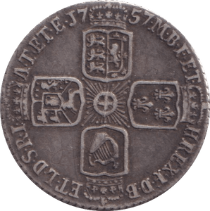 1757 SIXPENCE ( GF ) - Sixpence - Cambridgeshire Coins