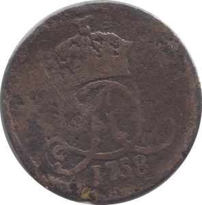 1758 ISLE OF MAN HALFPENNY - WORLD COINS - Cambridgeshire Coins