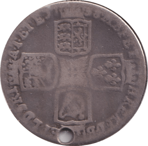 1758 SHILLING ( FAIR ) HOLED - Shilling - Cambridgeshire Coins