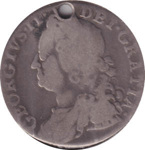1758 SHILLING ( FAIR ) HOLED - Shilling - Cambridgeshire Coins