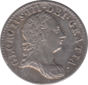 1763 MAUNDY THREEPENCE ( EF ) - Maundy Coins - Cambridgeshire Coins