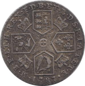 1787 SHILLING ( EF ) REF 2 - Shilling - Cambridgeshire Coins