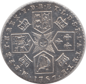 1787 SIXPENCE ( AUNC ) - Sixpence - Cambridgeshire Coins
