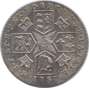 1787 SIXPENCE ( AUNC ) - sixpence - Cambridgeshire Coins