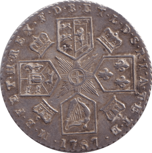 1787 SIXPENCE ( EF ) - sixpence - Cambridgeshire Coins
